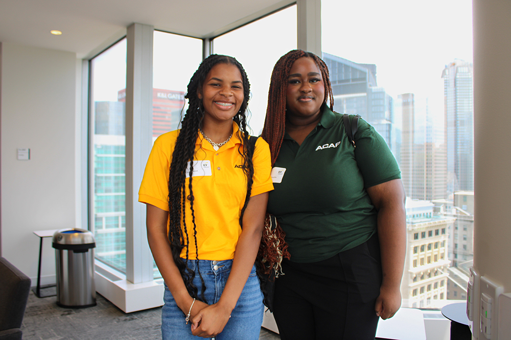 Pictured are ACAP participants Saige Reed and Precious Onuoha. Photo by Nadia Jones.