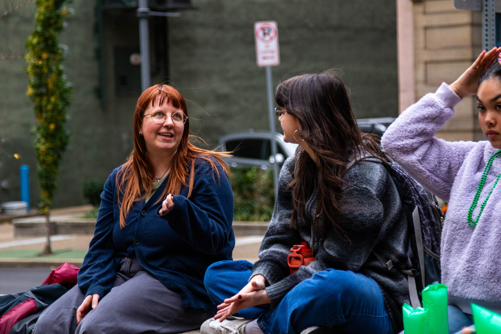 Students celebrating school spirit at the Follow the Herd pep rally.
