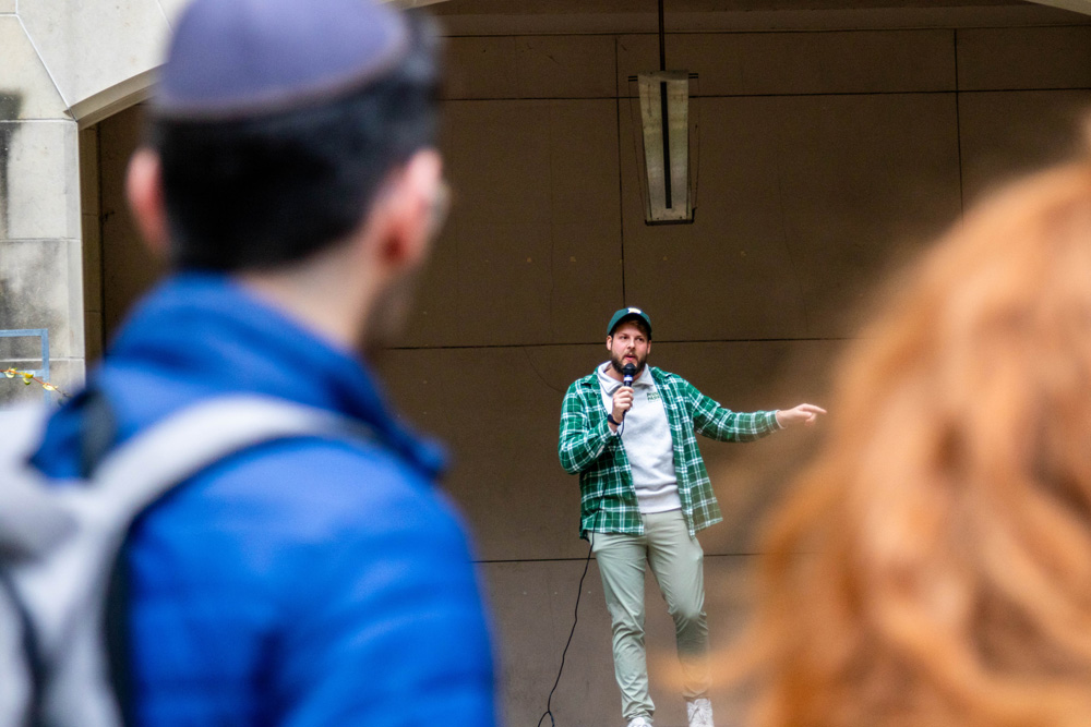 Students celebrating school spirit at the Follow the Herd pep rally.