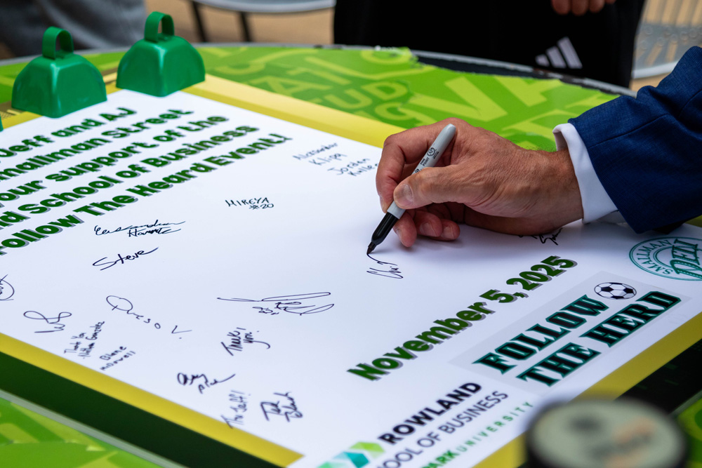 Students celebrating school spirit at the Follow the Herd pep rally.