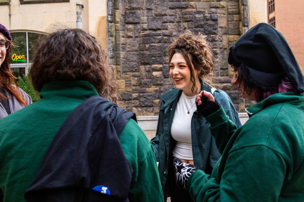 Students celebrating school spirit at the Follow the Herd pep rally.