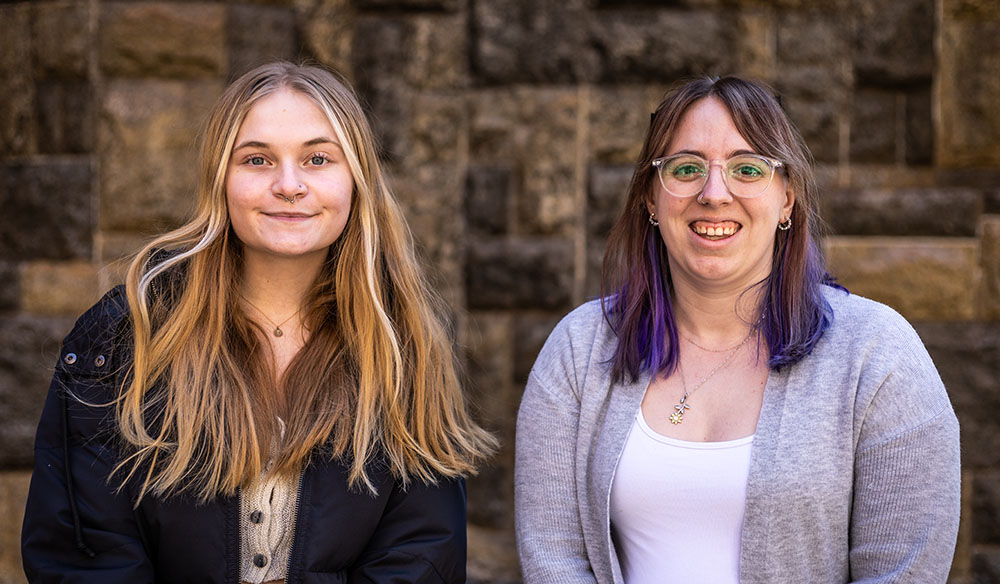 Pictured is Jayme Miller and Allyssa DeMotte. Photo by Nathaniel Holzer.