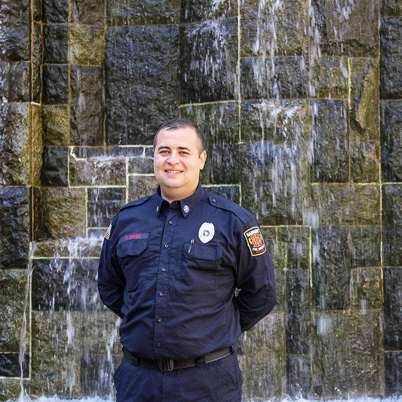 ictured is public administration alumnus Kevin Behun.