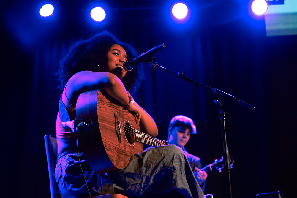 Pictured is musical artist Shayna. Photo by Jordan Kullen.