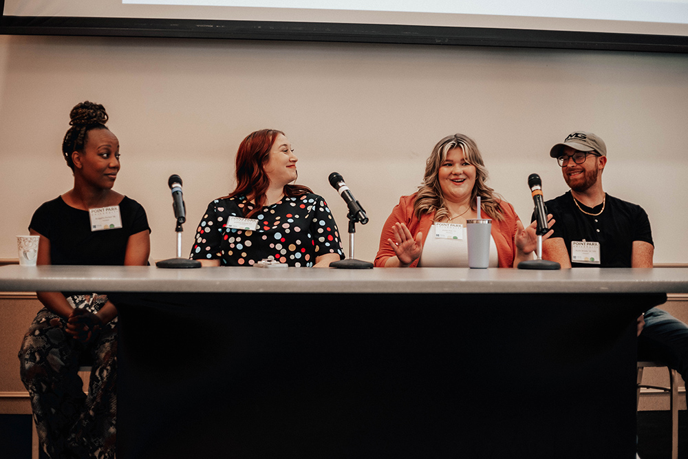 Pictured from left are Bridgette Perdue, Brittany Bishop, Ashley Kier and Austin Brooks. Photo by Madi Fisher.