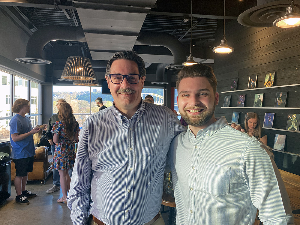 Pictured are Robert Derda and Matthew Uzar. Photo by Nicole Chynoweth.