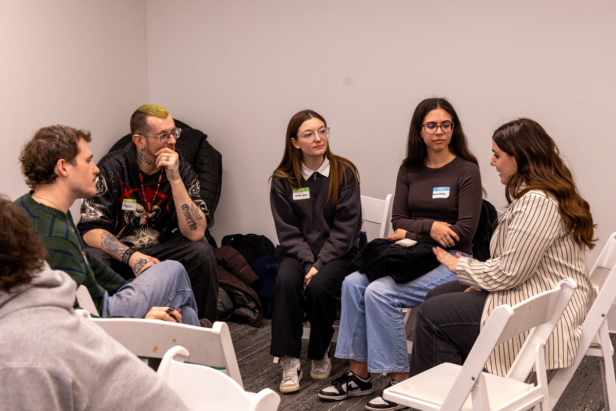 Students speed networking at SAEM Emerging Trends 2026.