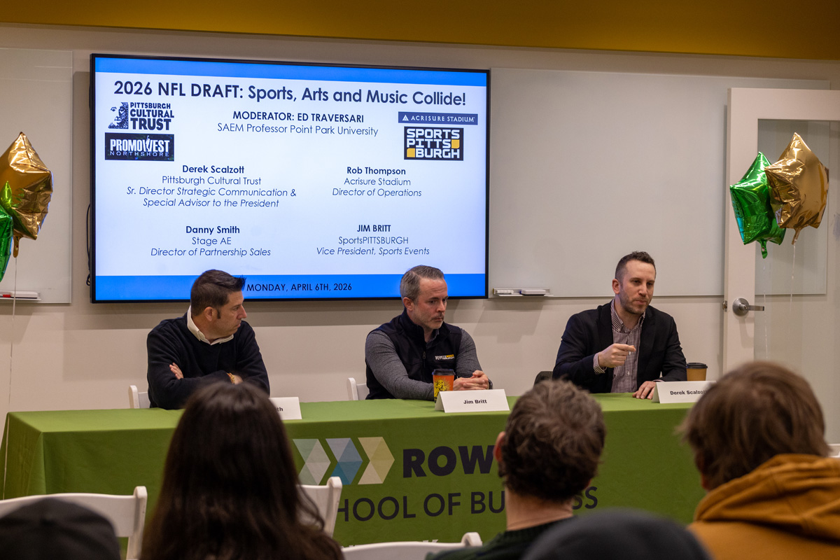 Local entertainment professionals talk at a panel at the SAEM Emerging Events 2026.