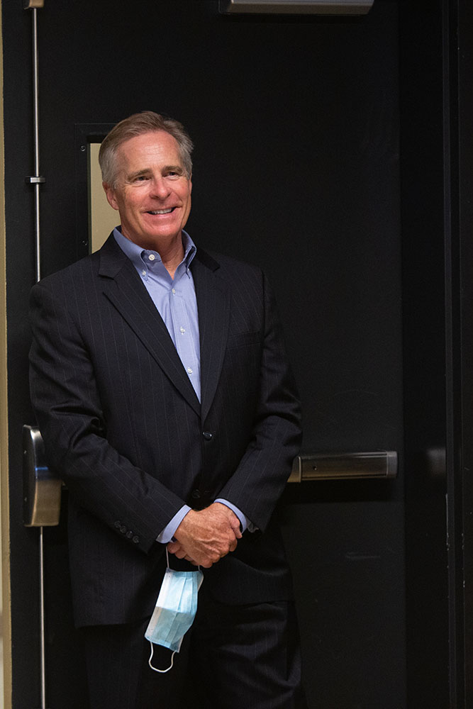 Pictured is former Point Park President Paul Hennigan. Photos by  John Altdorfer.