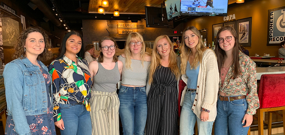 Pictured are Point Park University students in Wolfies Pub. Photo | Amanda Dabbs