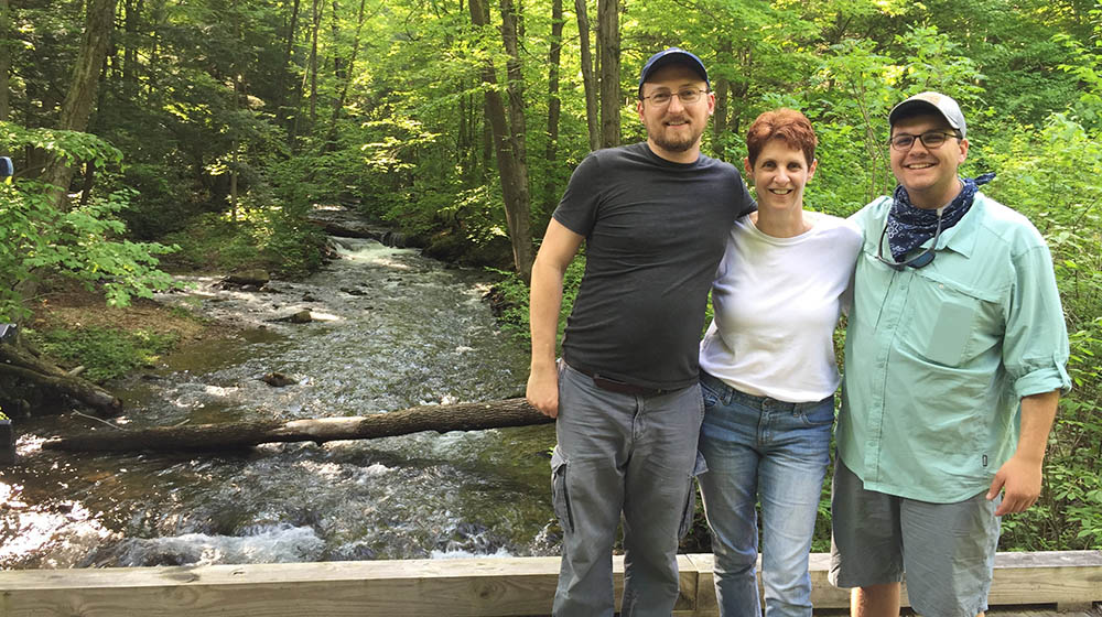 Pictured are Glenn Syska, Gina Catanzarite and Zak Boyle, the crew of "Downstream." 