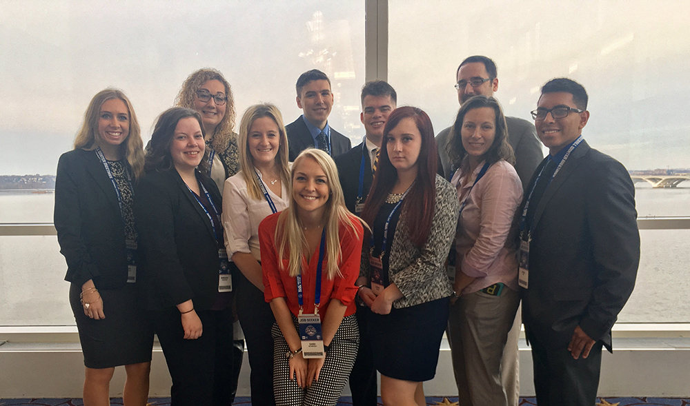 Point Park University students at the Baseball Winter Meetings in National Harbor, Md. | Photo by Kelsey Veydt, MBA student