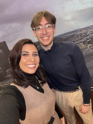 Robert Fornataro and KDKA-TV's Mary Ours.