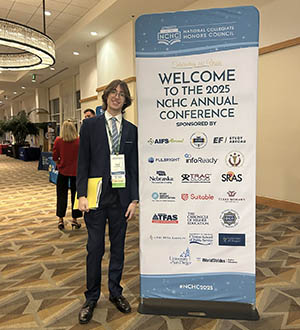 Robert Fornataro at the Honors Conference.