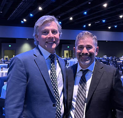 Andrew Conte and Luis Fabregas at the 2025 Golden Quill Awards.