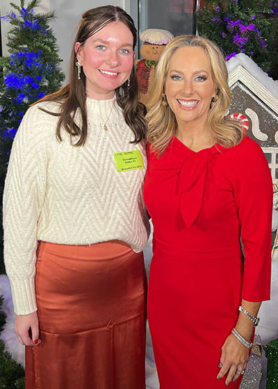 Pictured is Hannah Buzza with KDKA TV's Kristen Sorensen.