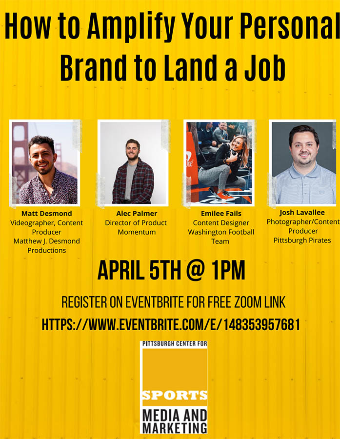 The flier for How to Amplify Your Personal Brand event.
