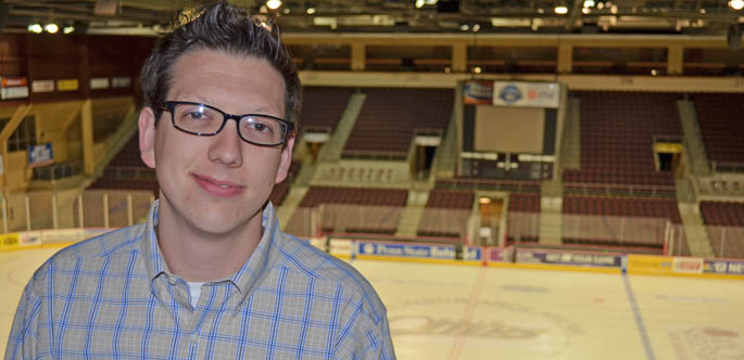Pictured is School of Communication alumnus Aaron Cooney.