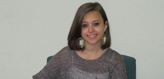 Adelyn Biedenbach, a journalism major in the School of Communication, received the Academic Excellence Award at the annual Outstanding Student Awards on April 27.