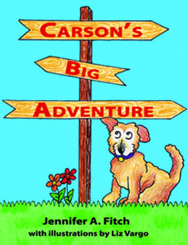The cover of Carson's Big Adventure, by Jennifer Fitch, a graduate of the School of Communication.