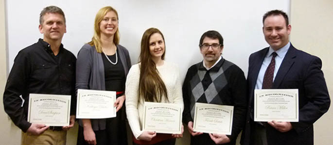 On January 26 the School of Communication's Applied Mass Communication Research Methods class hosted a research colloquium on communication technology. Photo | Tatyana Dumova, Ph.D.