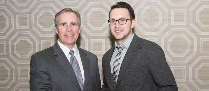 Pictured is Justin Karter, the 2014 Outstanding Graduate Student. Photo | John Altdorfer