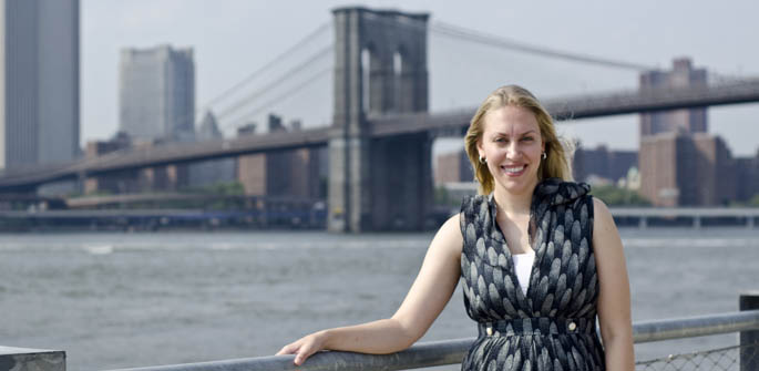 Kate Santichen is an associate producer at The Early Show at CBS News in New York City. | Photo by Chris Rolinson