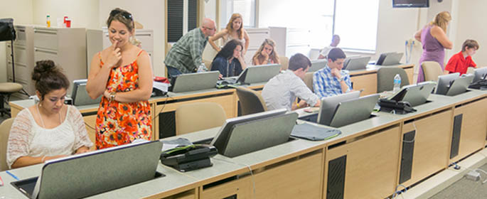 High School students learned about multimedia journalism at the June 2014 workshop at Point Park University. Photo | Christopher Rolinson