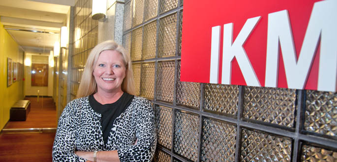 Meet M.A. alumna Patty Swisher, director of marketing and public relations at IKM Inc. Photo | Christopher Rolinson