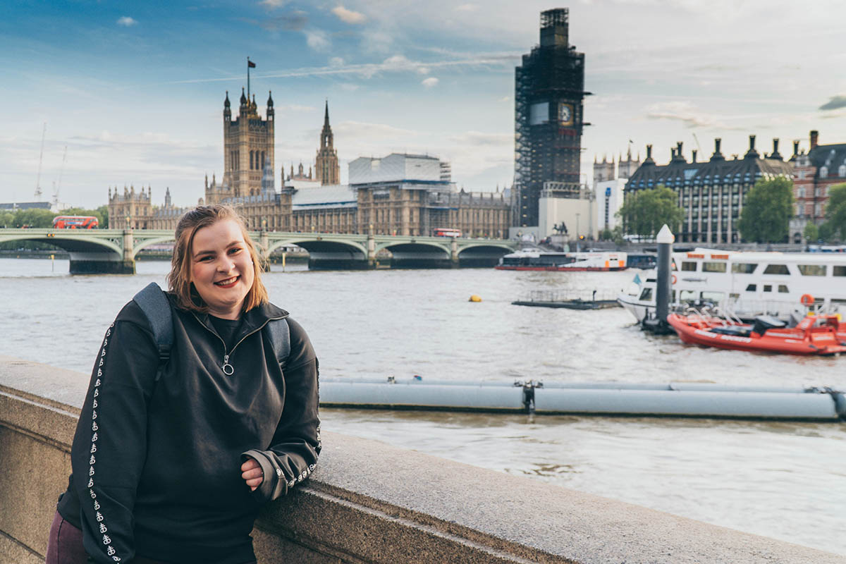 A photo from the 2019 International Media class trip to the United Kingdom. Photo | Emma Federkeil