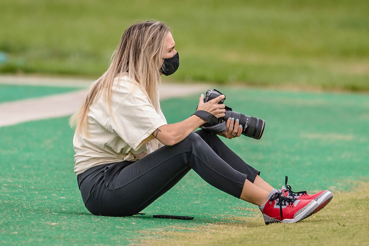 Pictured is Emilee Fails. Photo | Elijah Griffin, Washington Football Team