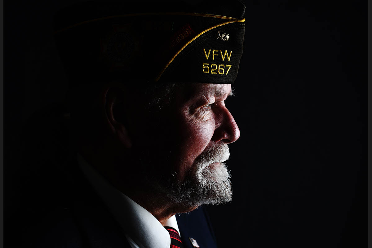 Len Luba, U.S. Navy Veteran, of Hanover, joined September 1965. Photo | Sean McKeag