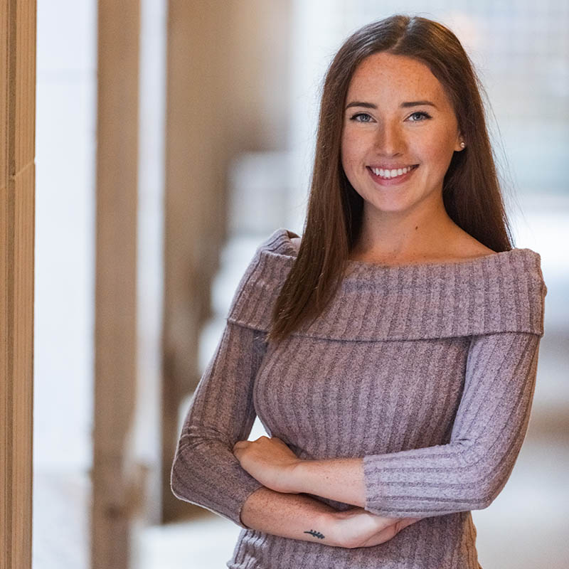 Pictured is Nikole Kost, a photojournalism major at Point Park University. Photo | Nick Koehler