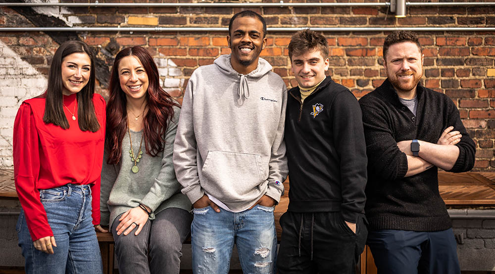(L-R) Megan Clista, Jenna Lo Castro, Anton Johnson, Gabe Sunderman and Dan Ayer.