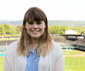 Pictured is alumna Hannah James. Submitted photo 