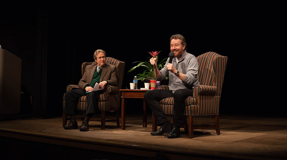 Bryan Cranston visits Point Park University.