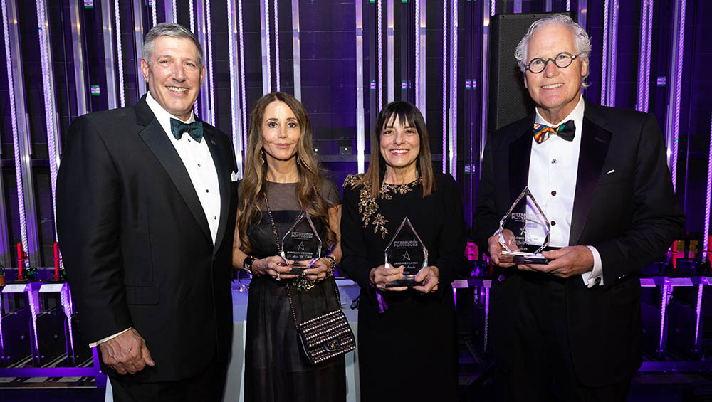 (L-R) Dr. Chris W. Brussalis, Dr. Lisa M. Cibik, Anne Lewis and Clifford Rowe.