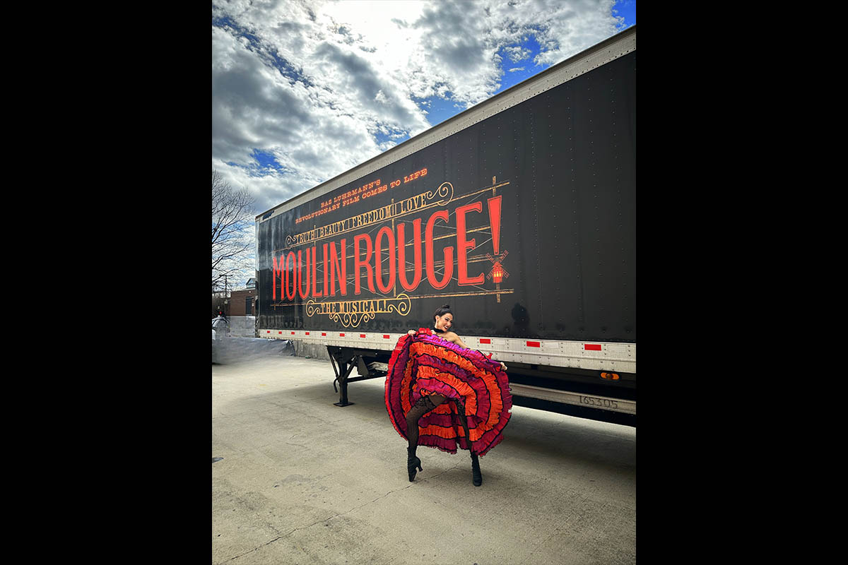 Meghan Manning '14 is on the U.S. Tour of "Moulin Rouge! The Musical." | Submitted photo
