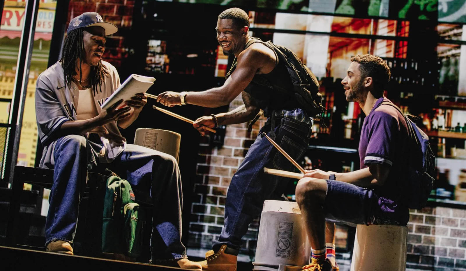 (At left) Alumnus Lamont Walker II as Knuck in "Hell's Kitchen." Photo | Marc J. Franklin