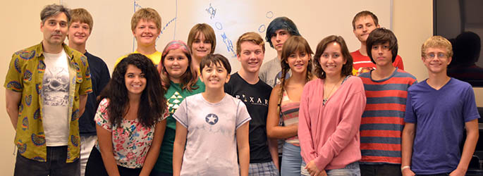 High School Students at the summer 2014 traditional animation camp. Photo | Sarah Cunningham