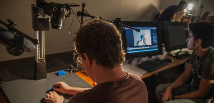 Students work in the new animation classroom in the newly renovated West Penn Hall. Photo | Chris Rolinson