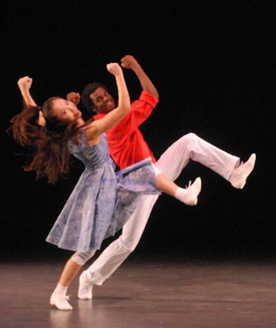 A scene from the Conservatory Dance Company's performance of Nascimento. | Photo by Drew Yenchak