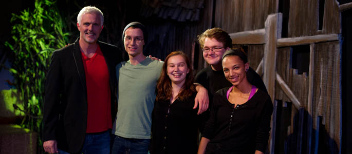 Pictured are Conservatory of Performing Arts students and Patrick Cassidy. Photo | Jeff Swensen