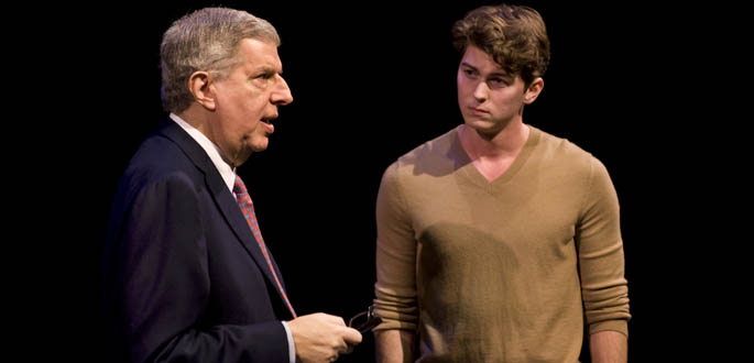 The Conservatory of Performing Arts welcomed Marvin Hamlisch as Distinguished Master Artist in Residence for the 2011-12 academic year. Hamlisch is pictured with alumnus Jaron Frand. Photo | Martha Rial