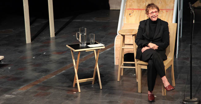 Academy Award-winning actress Estelle Parsons visits Point Park's Pittsburgh Playhouse. | Photo by Andrew Weier