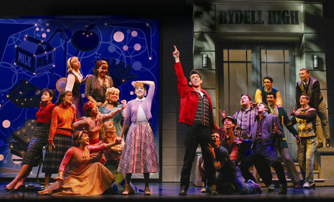 Alumna Christina Sivrich is in the national Equity tour of Grease. | Original Broadway Cast. Photo by Joan Marcus.