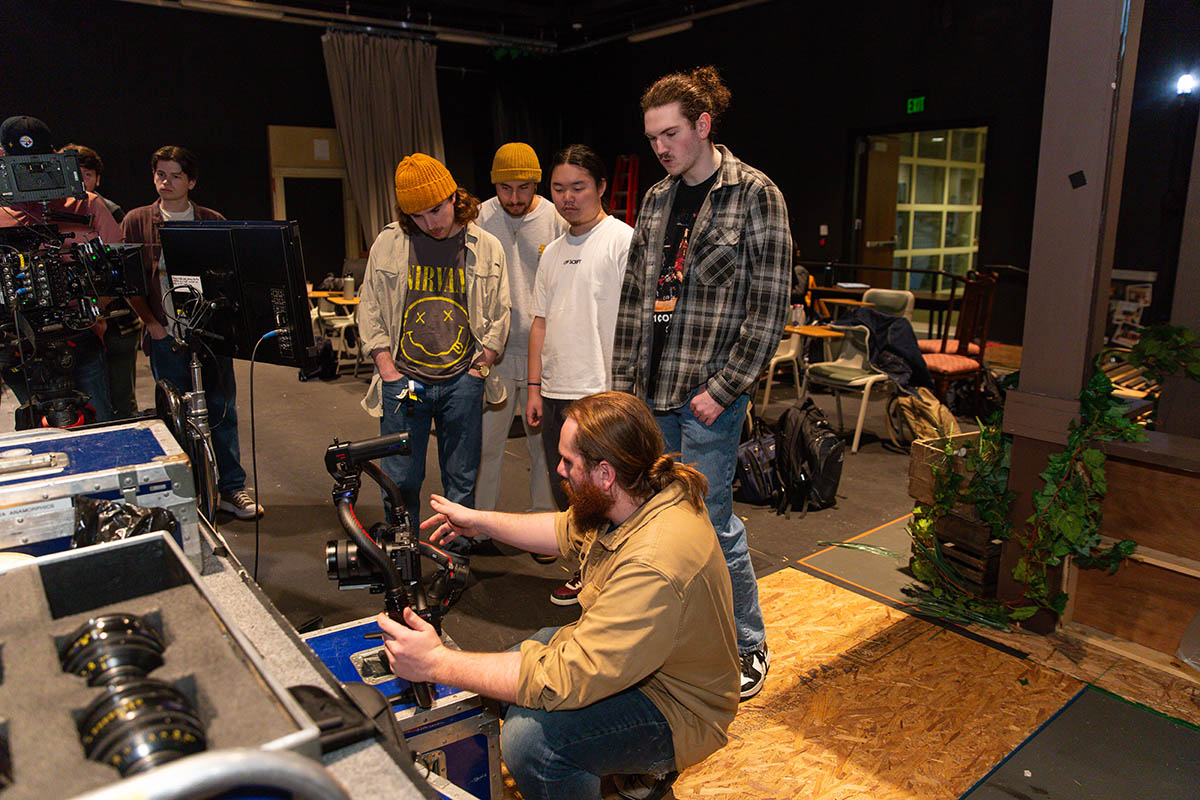 Point Park cinema arts students gain hands-on experience at the Professional Camera Workshop. Photo | Randall Coleman