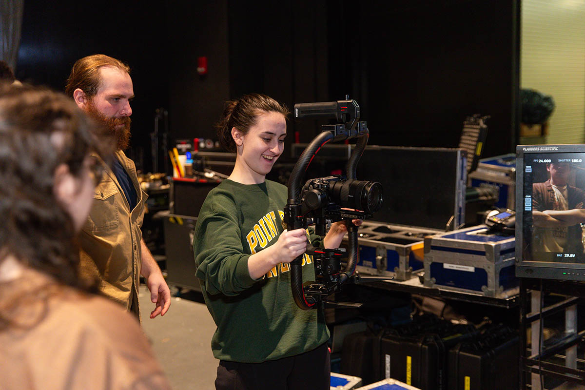 Point Park cinema arts students gain hands-on experience at the Professional Camera Workshop. Photo | Randall Coleman