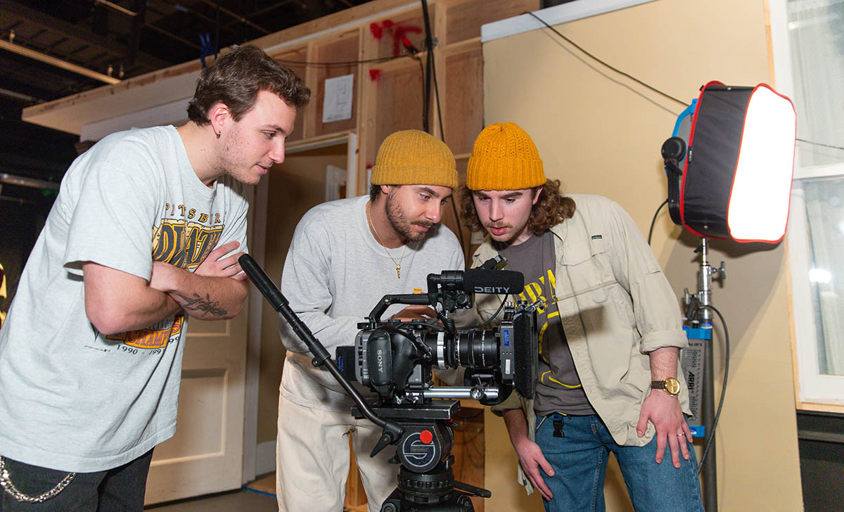 Point Park cinema arts students gain hands-on experience at the Professional Camera Workshop. Photo | Randall Coleman