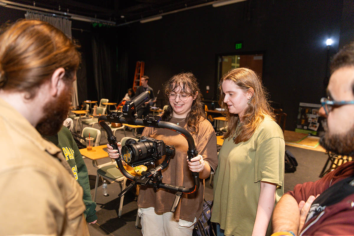 Point Park cinema arts students gain hands-on experience at the Professional Camera Workshop. Photo | Randall Coleman